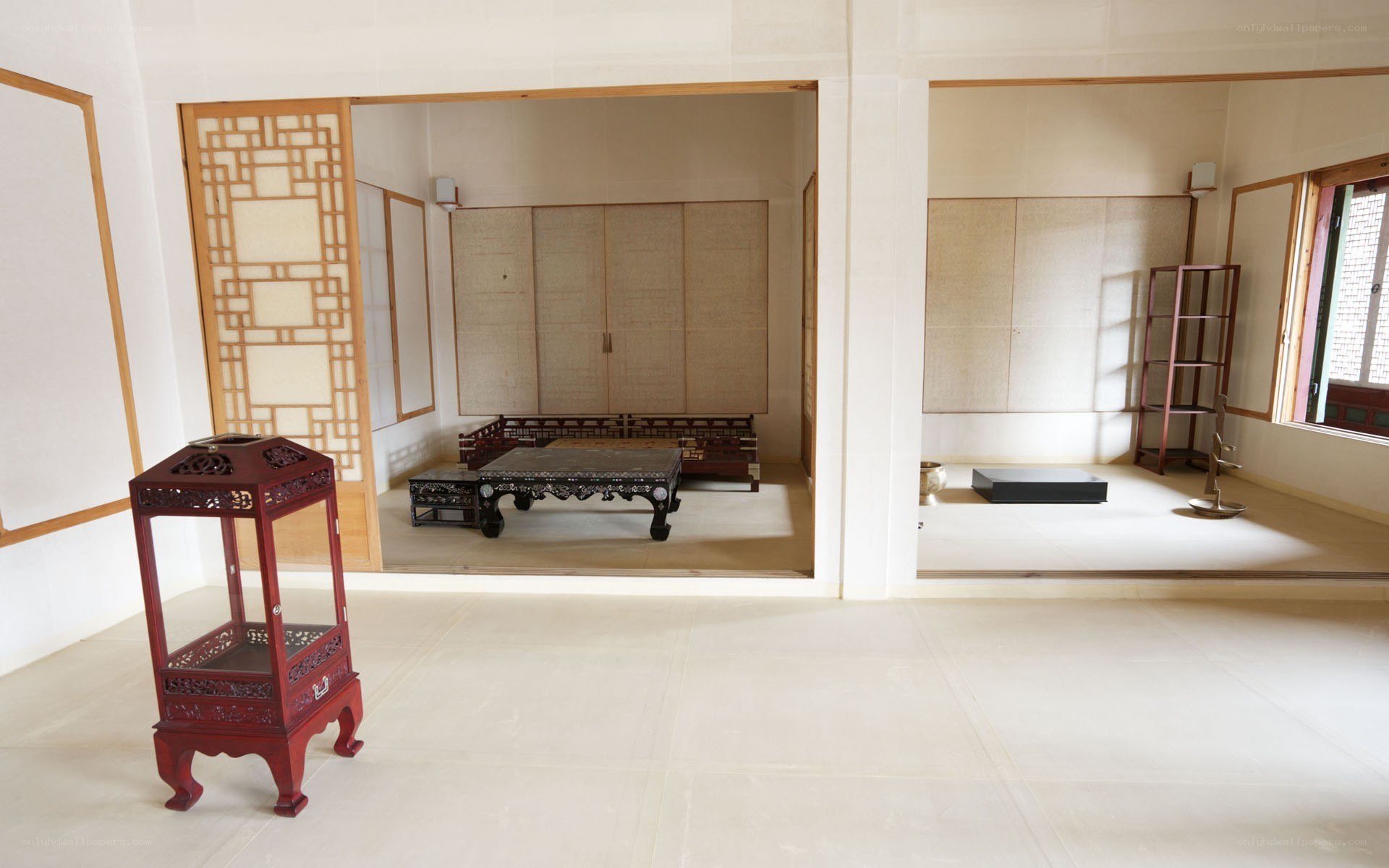 Traditional Korean room interior
