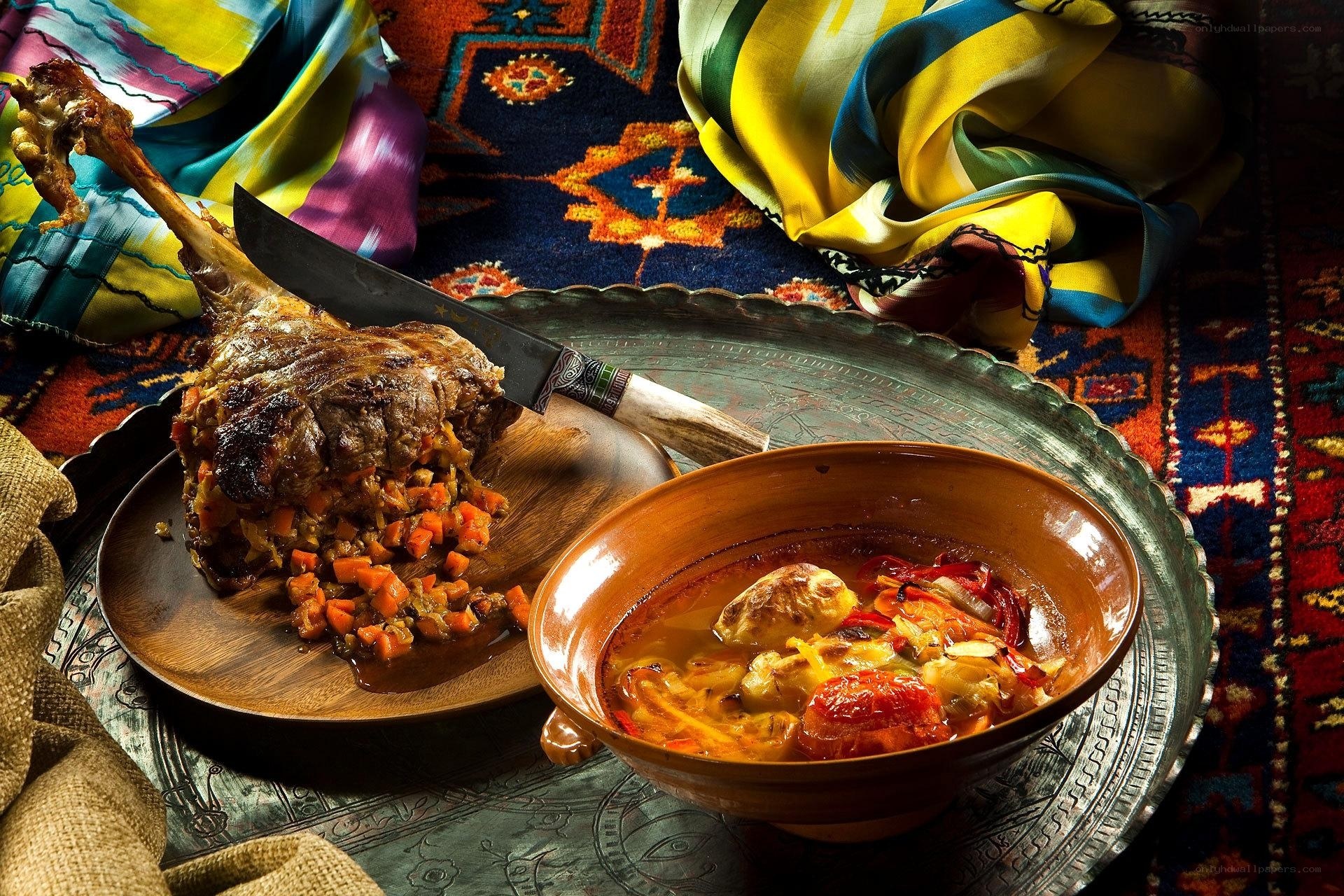 Traditional meat dish with stew
