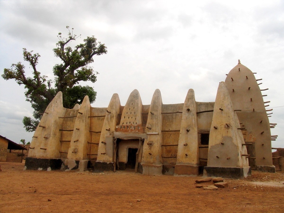 Traditional mud mosque in Africa