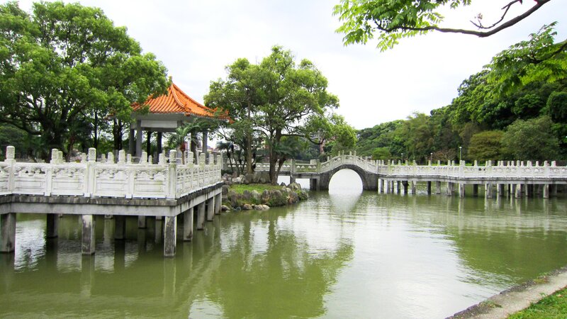 Traditional Pavilion and Bridge