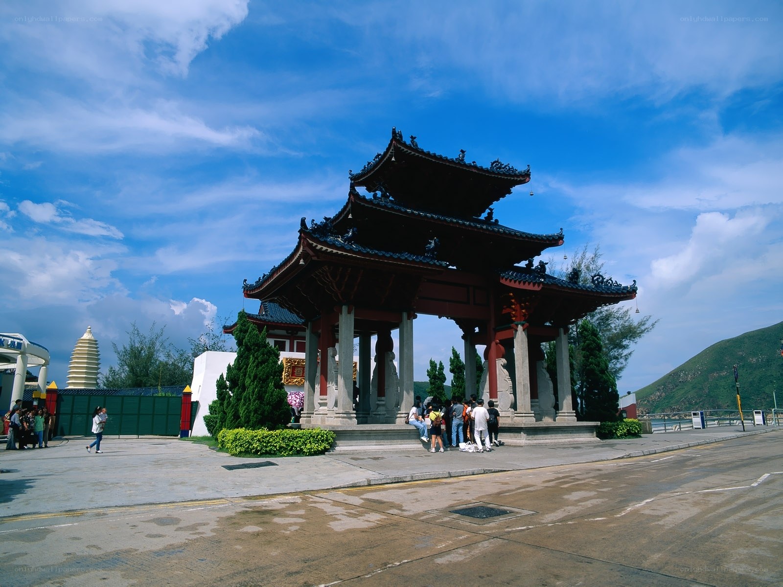 Traditional pavilion at a temple
