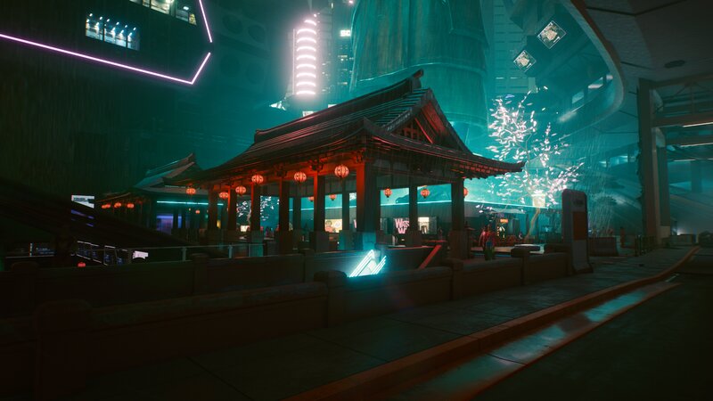 Traditional Pavilion in City