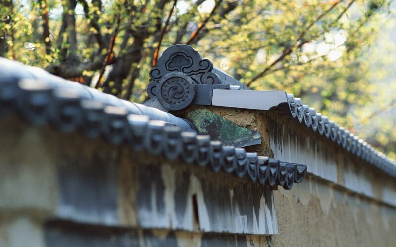 traditional roof tile detail