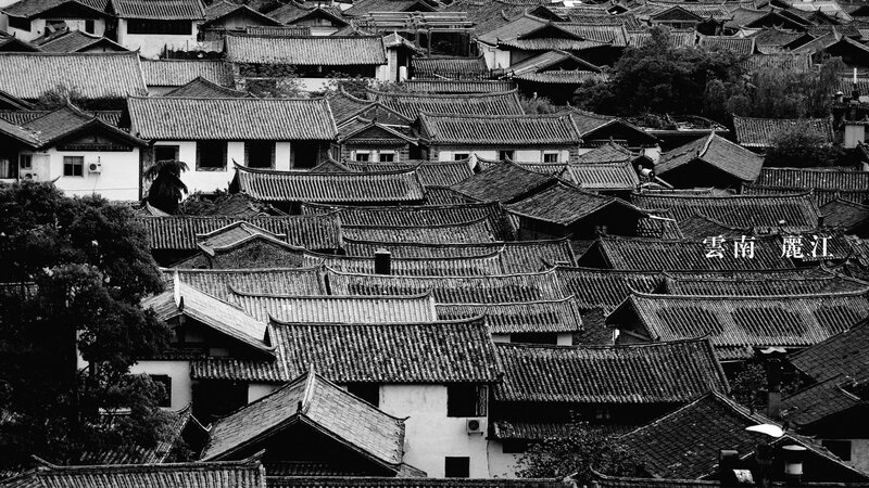 Traditional rooftops of Lijiang