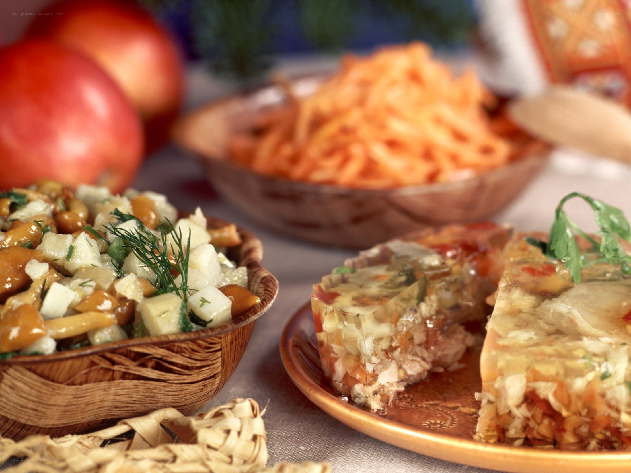 Traditional Russian dishes