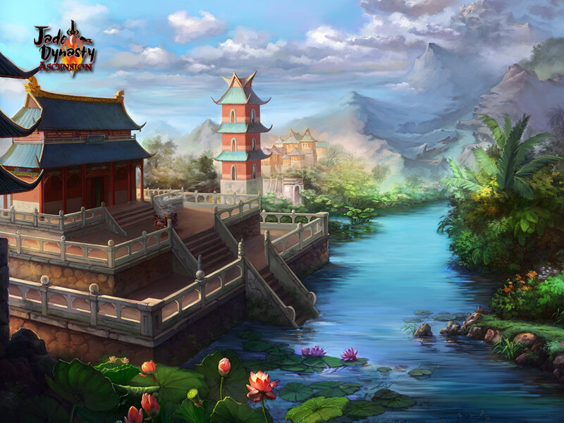 Traditional Temple by River