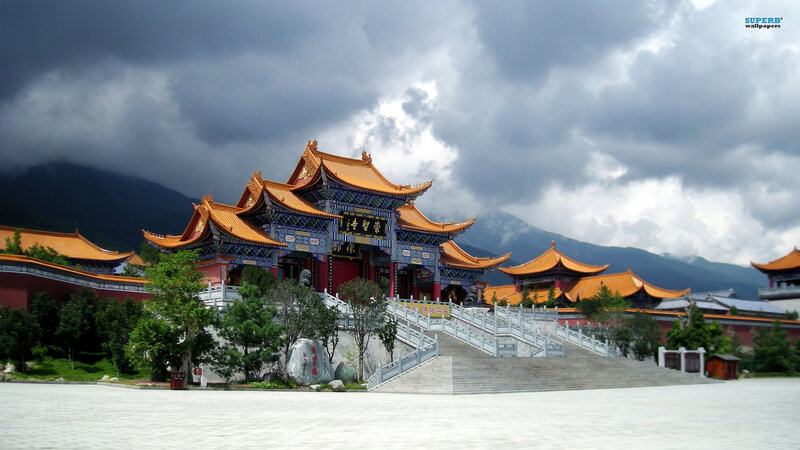 Traditional Temple Complex — Orange