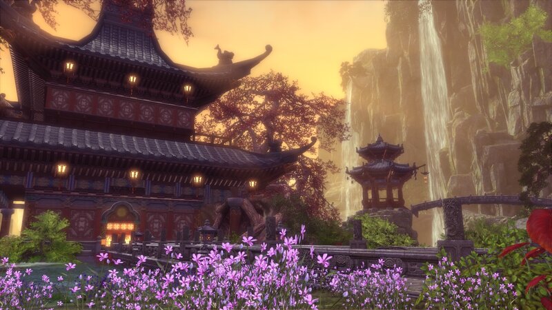Traditional Temple Complex — Purple