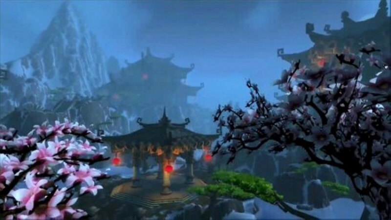 Traditional Temple in Mountains