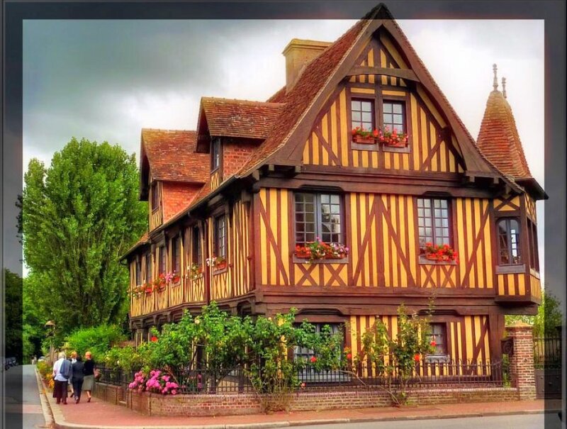 traditional timber-framed house