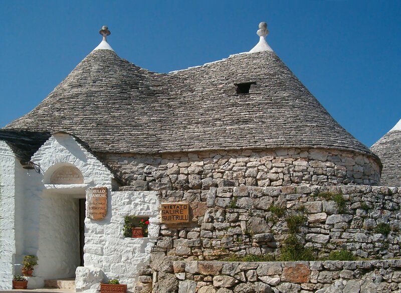 Traditional trullo house in Alberobello