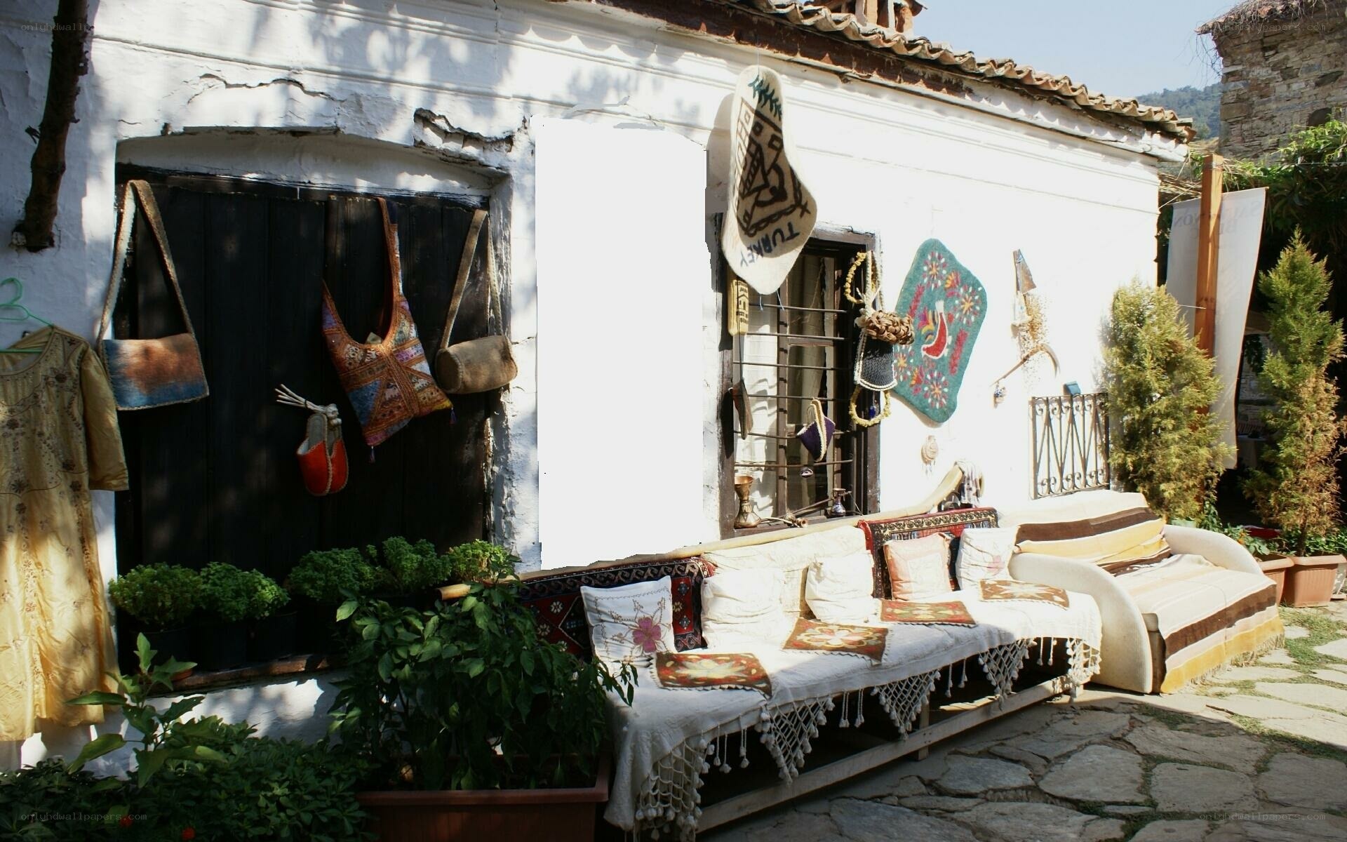 Traditional Turkish courtyard