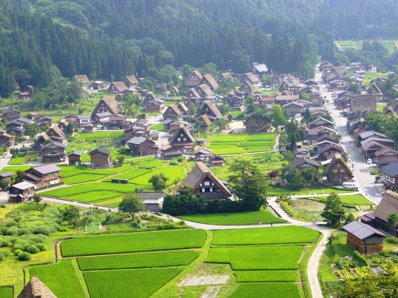 traditional village in japan