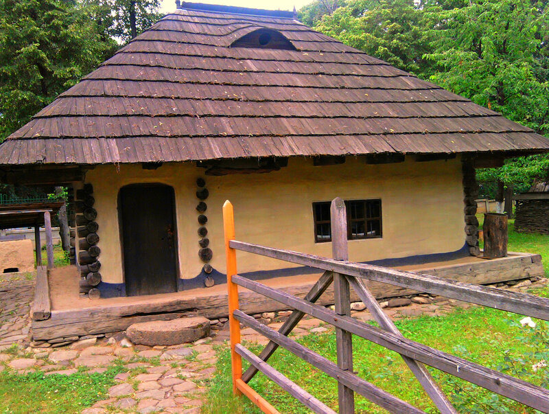 Traditional Wooden House — Brown