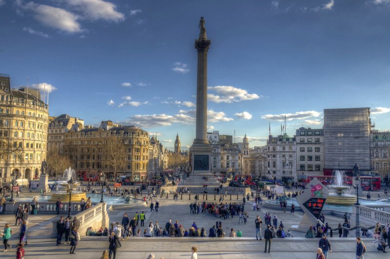 Trafalgar Square in London