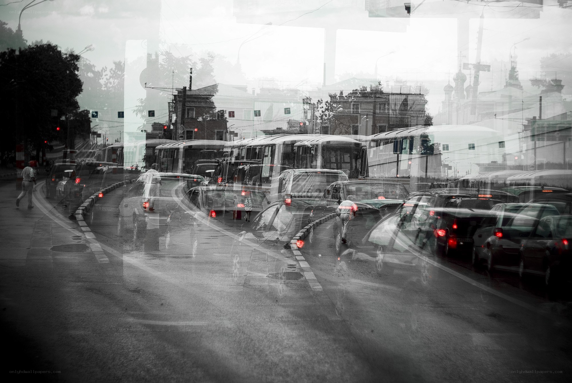 Traffic in a city