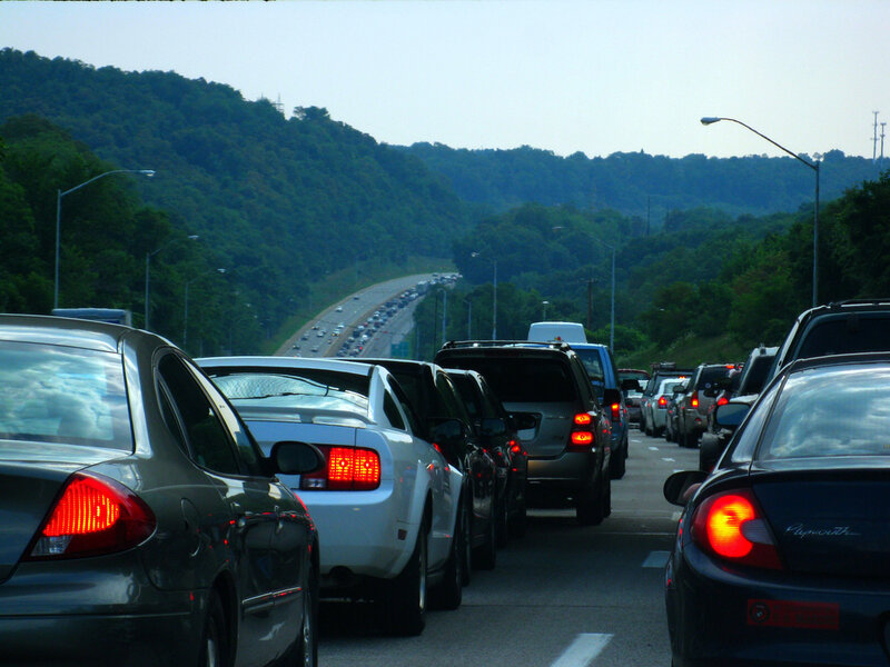 Traffic Jam on Highway