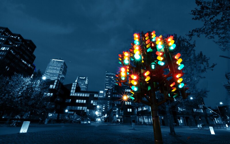 Traffic Light Sculpture