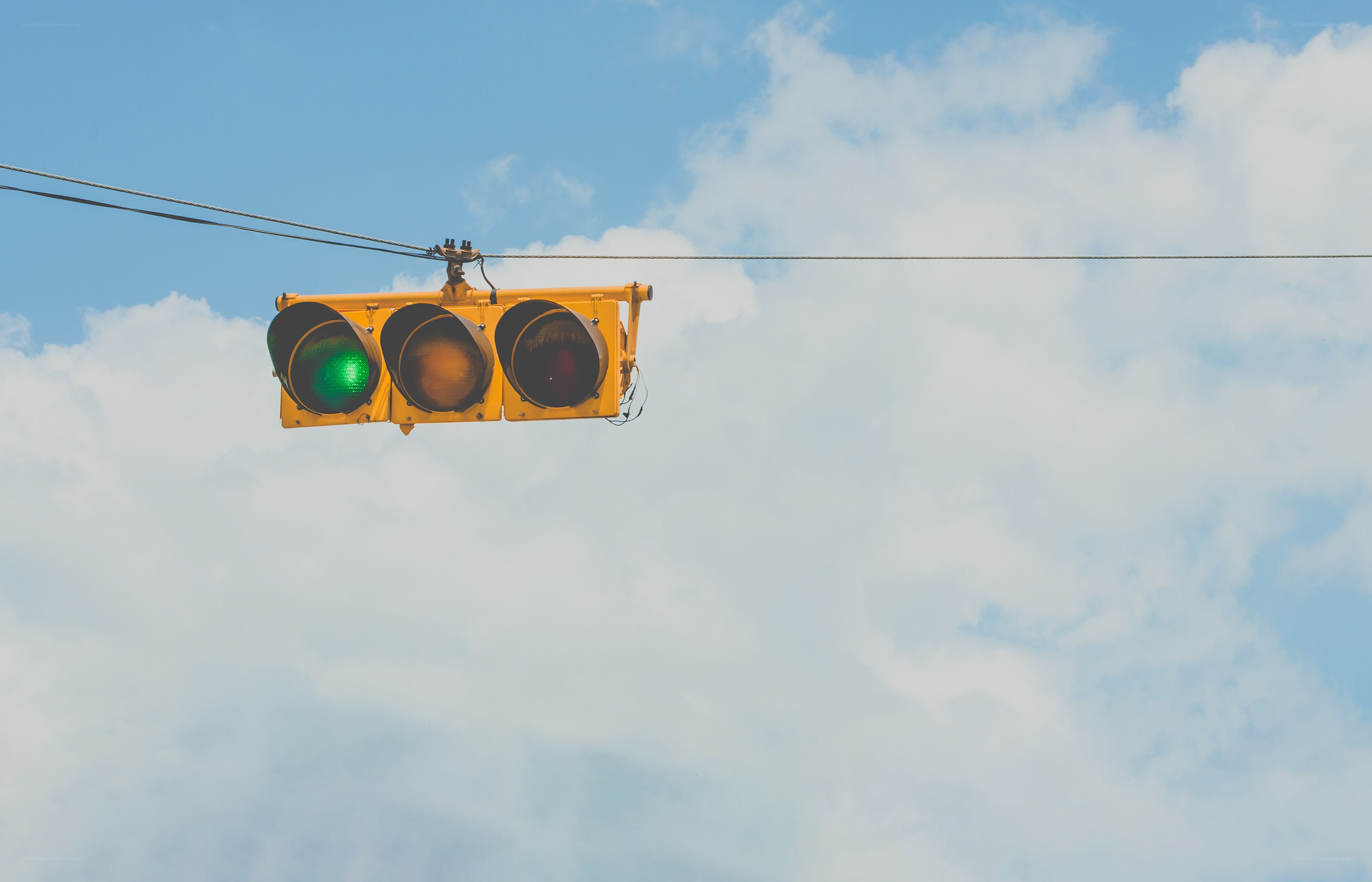 traffic light with green signal