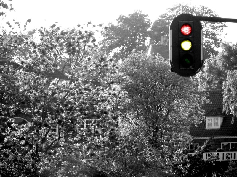 Traffic Light with Red and Yellow