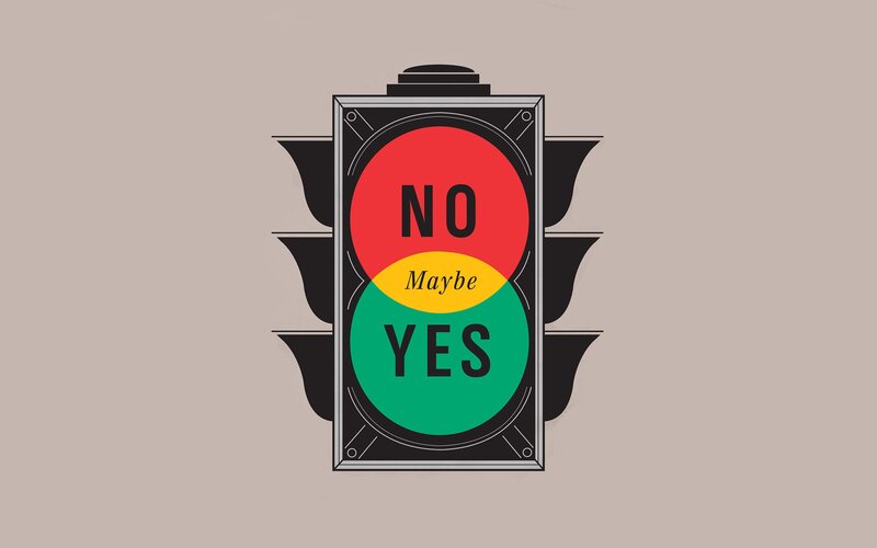 Traffic Light with Text — Black