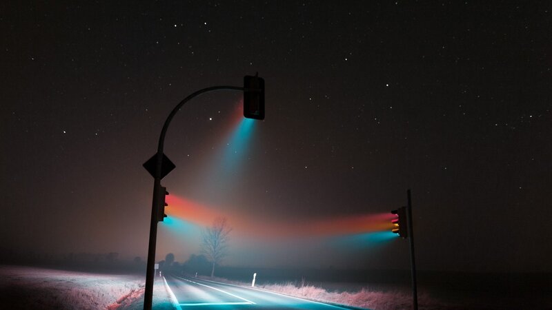 Traffic Lights on Road