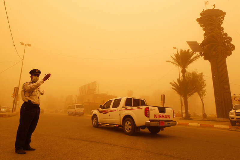 Traffic Officer in Sandstorm