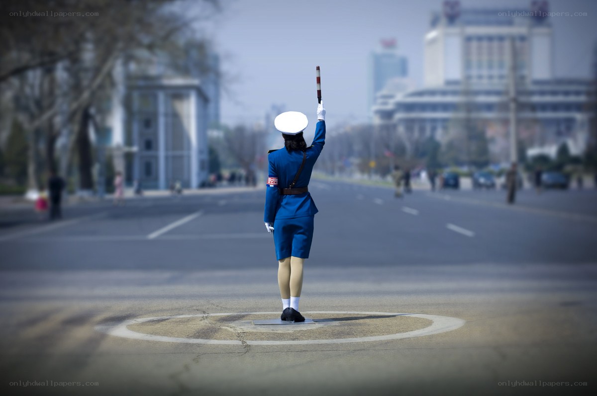 Traffic officer on duty