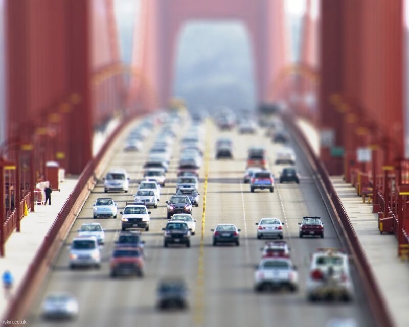 Traffic on a bridge
