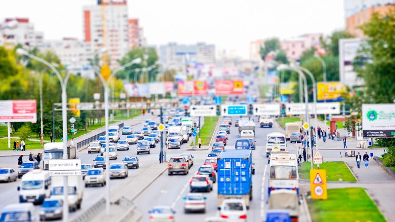 Traffic on a City Highway