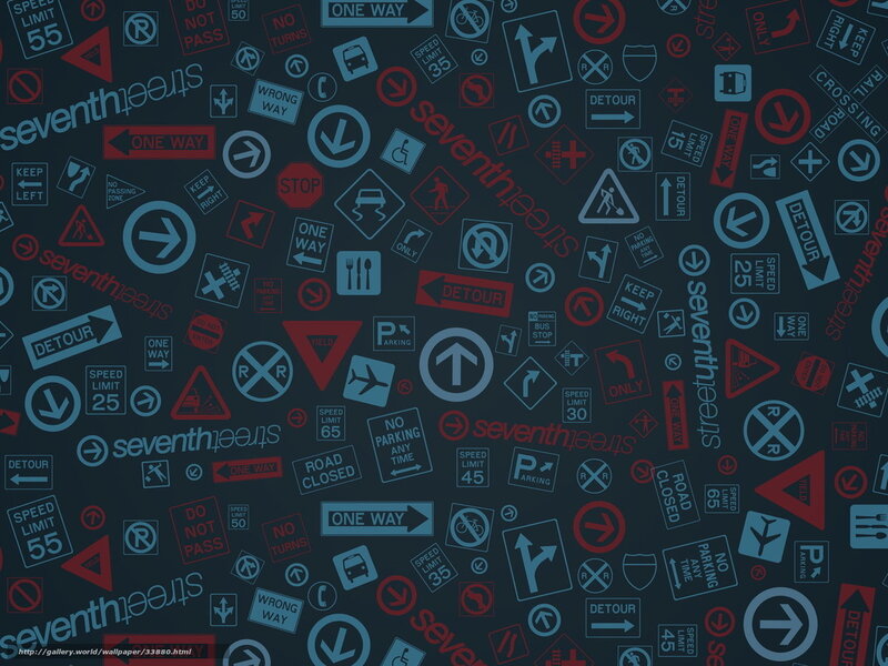 traffic signs collage wallpaper