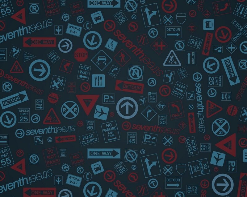 traffic signs pattern background