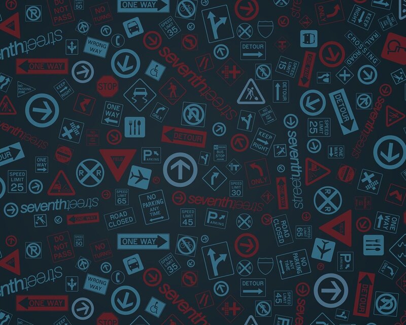 traffic signs pattern background