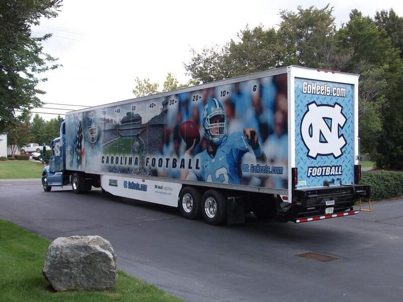 Trailer with Football Graphics