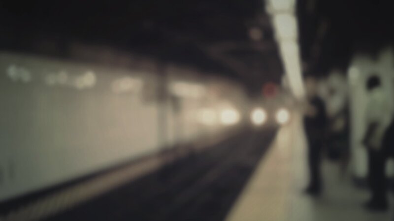 Train Approaching Station — Black, Dark