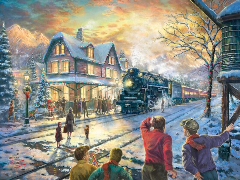 Train Arriving at Station