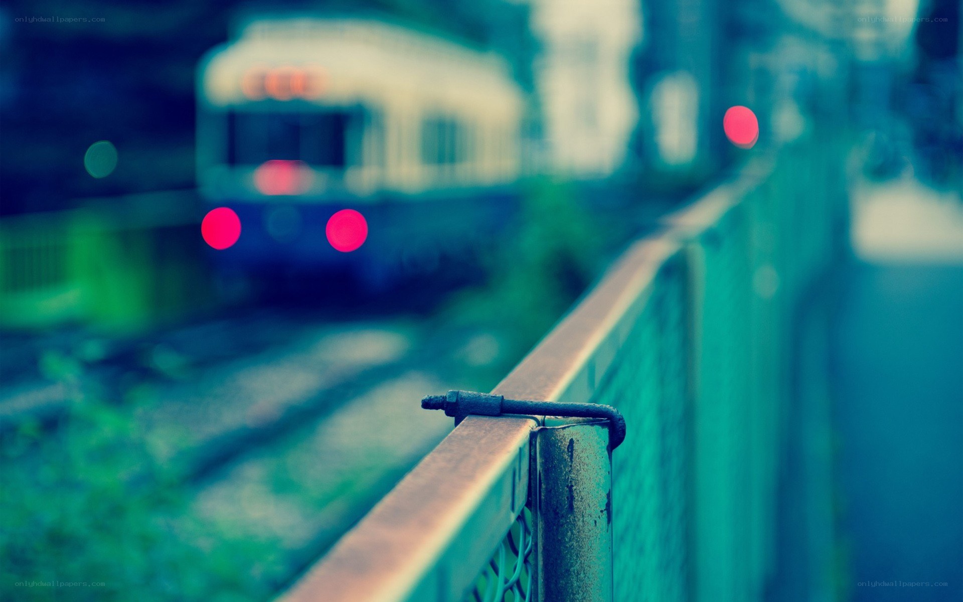 Train at a railway crossing