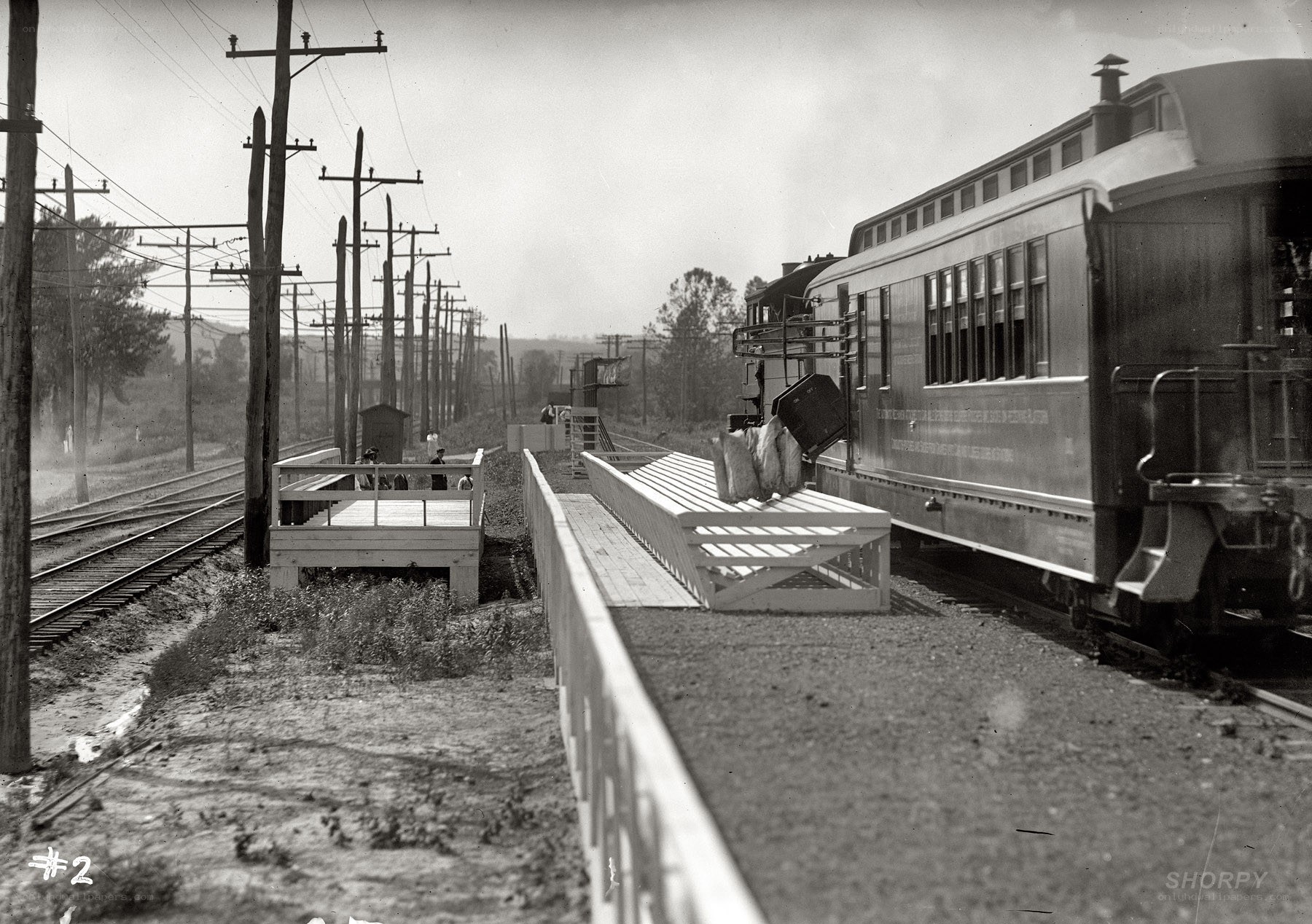 Train at a rural station