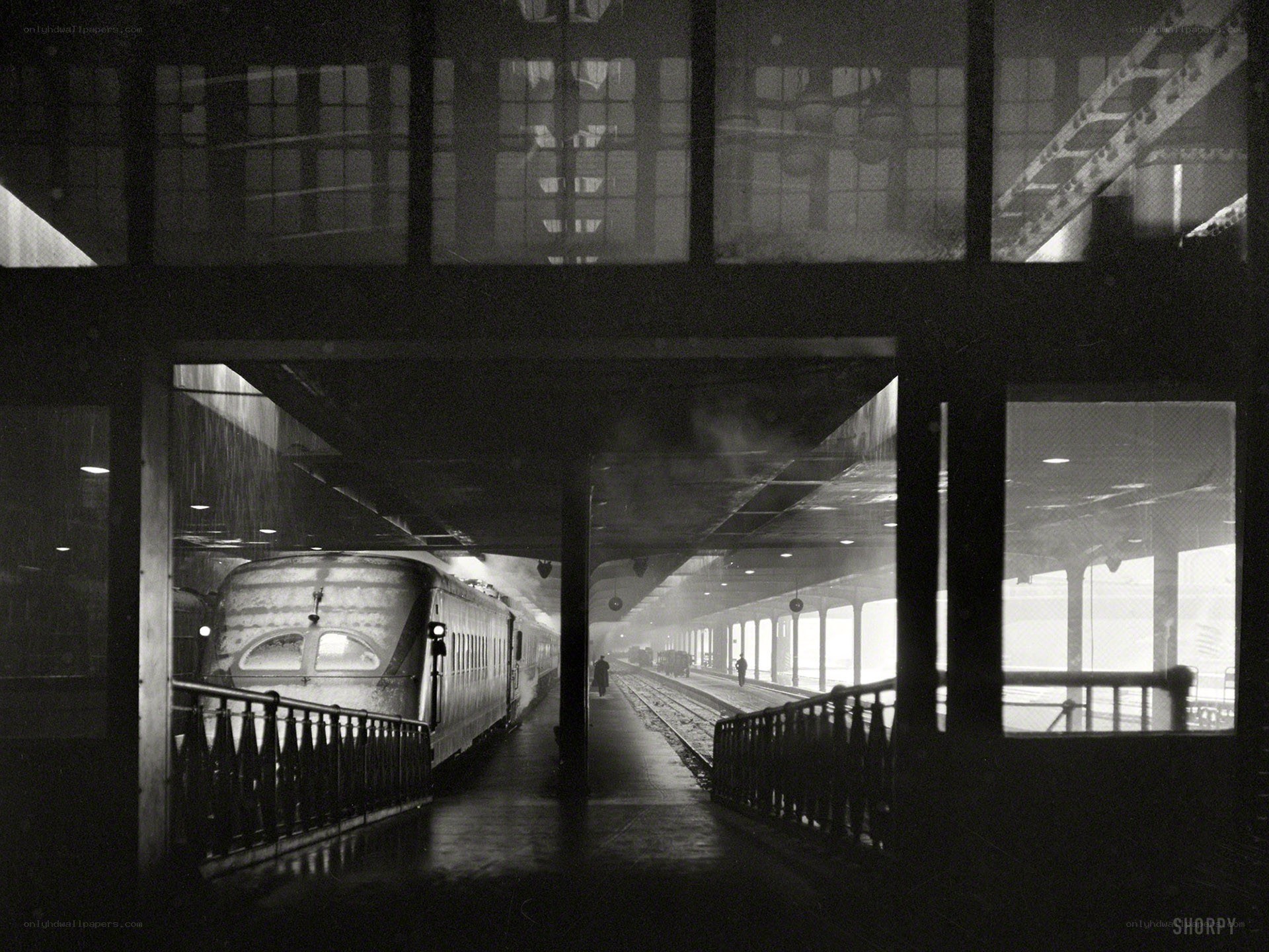 Train at a station
