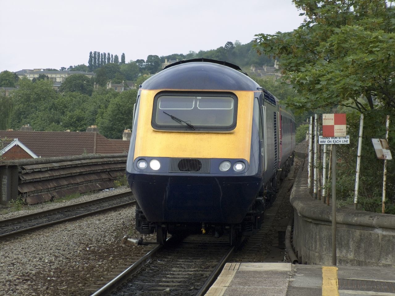 Train at a station