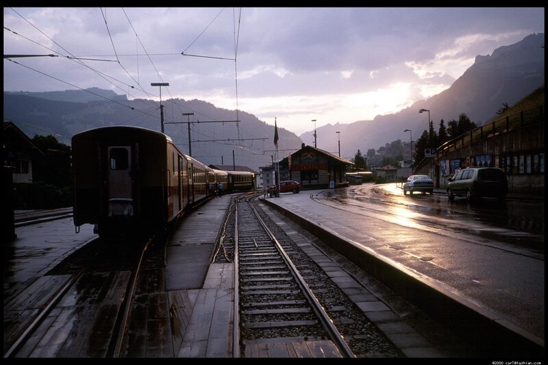 Train at Mountain Station