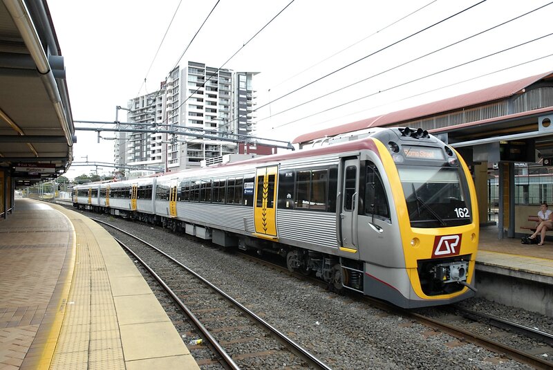 Train at Roma Street station