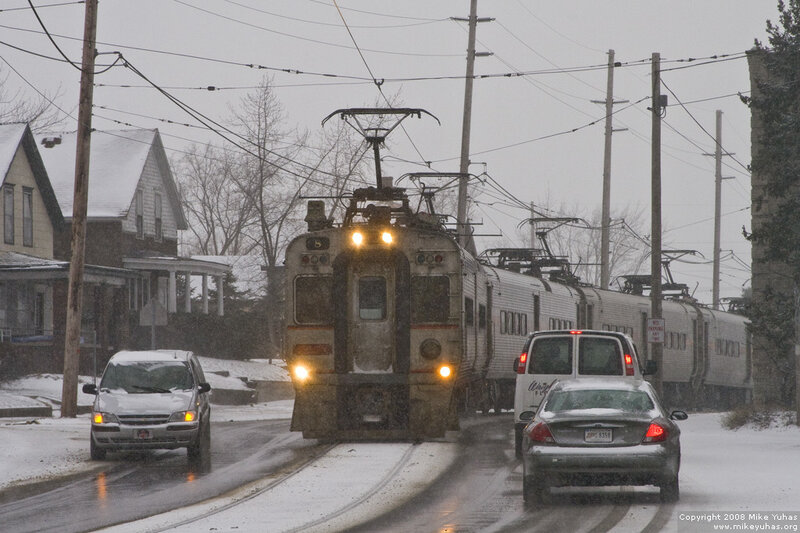 Train at Snowy Crossing