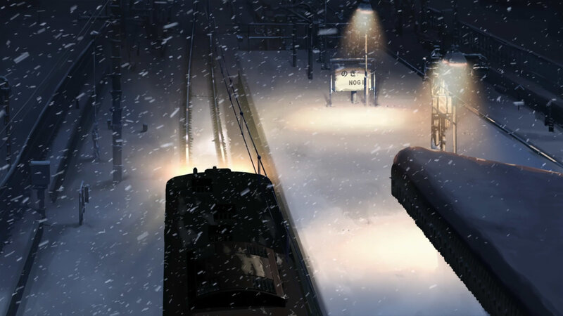 Train at Snowy Station — White, Cold, Quiet