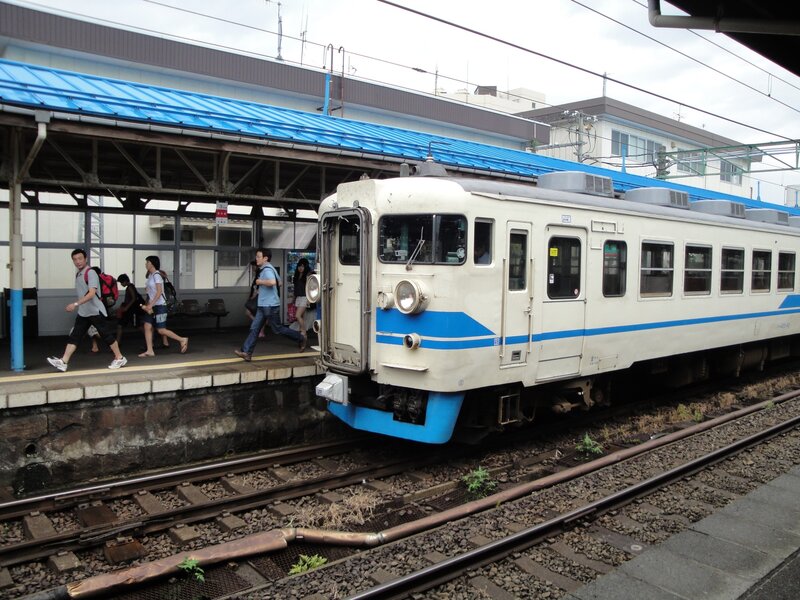 Train at Station Platform — White, Calm