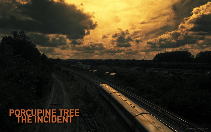 Train at sunset