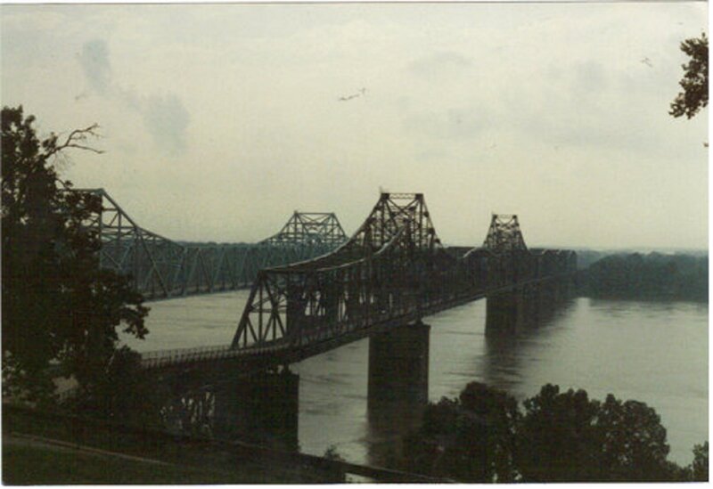 Train Bridge over River