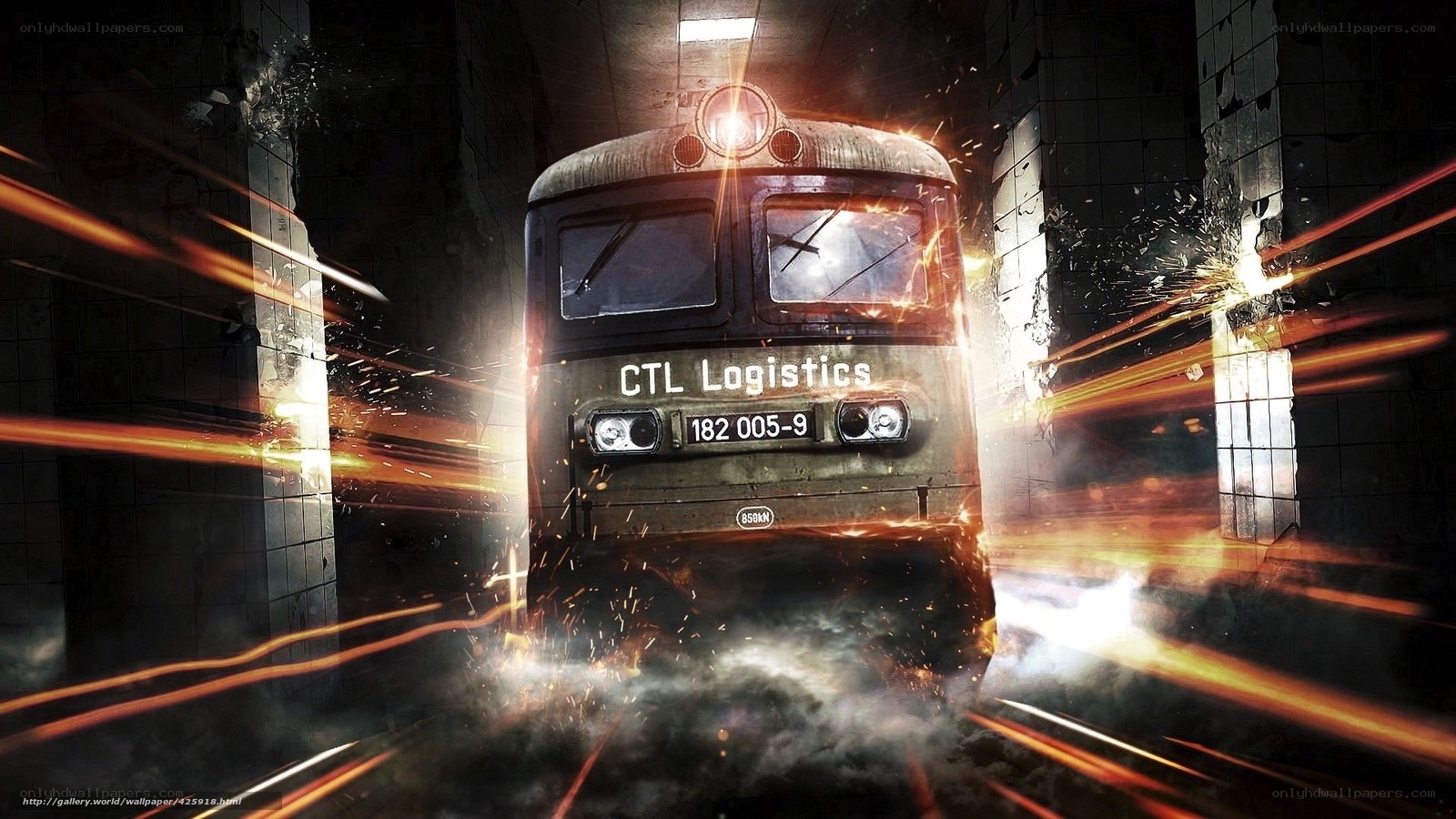 Train crash in tunnel