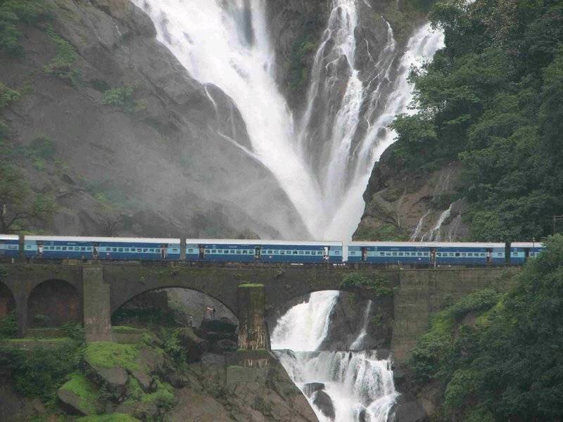Train Crossing Bridge