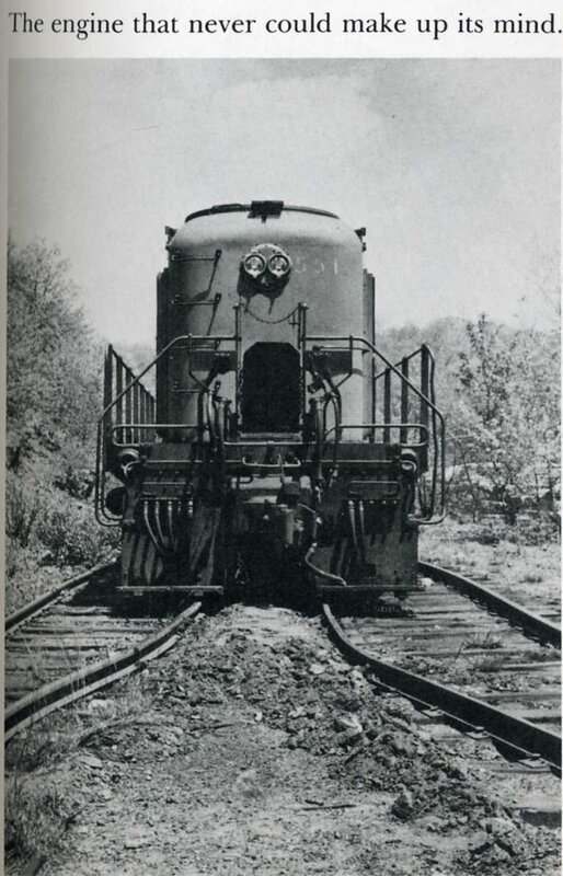 Train engine on tracks